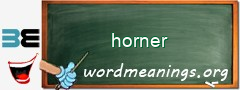 WordMeaning blackboard for horner